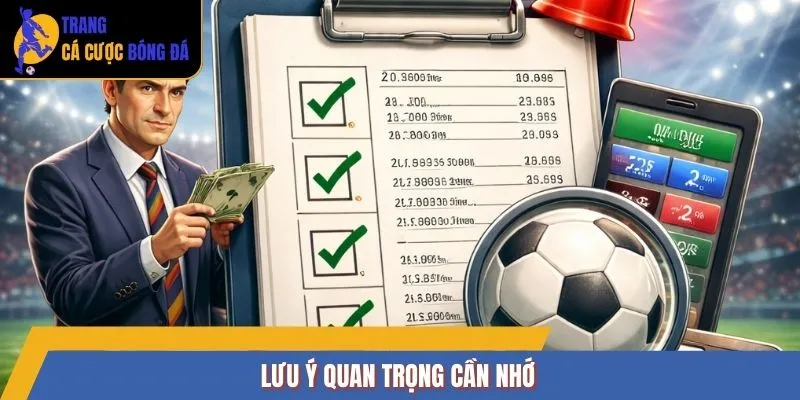 Lưu ý quan trọng cần nhớ